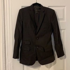Suitable NYC brown tweed suit